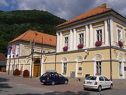 Building of municipality office in Tisovec