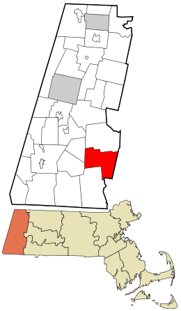 Location in Berkshire County and the state of Massachusetts.
