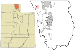 Location in Cache County and the state of Utah.