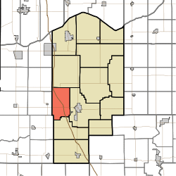 Location in Jasper County