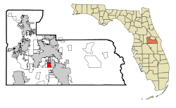 Location in Orange County and the state of Florida