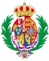 Coat of Arms of Victoria Eugenie of Battenberg, Queen Consort of Spain.svg