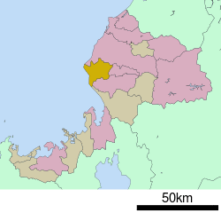 Location of Echizen town in Fukui Prefecture