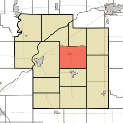 Location of Jackson Township in Carroll County