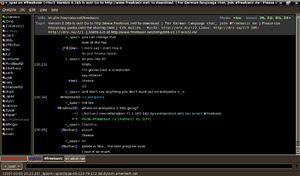 ChatZilla with Midnight theme and black motif