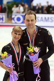 Cup of China 2009 Tatiana VOLOSOZHAR Stanislav MOROZOV.jpg