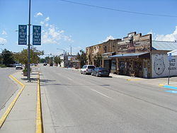 Center Street (city center), view to the west