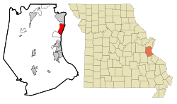 Location of Imperial, Missouri