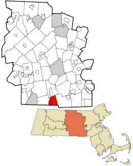 Location in Worcester County and the state of Massachusetts.