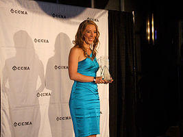 Victoria Banks at the 2010 CCMA Awards