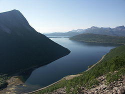 A branch of Tysfjord; the coast is home to innumerable fjords.