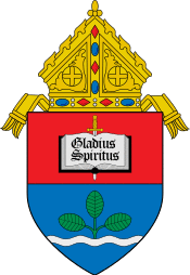 Coat of arms of the Archdiocese of Nueva Segovia.svg