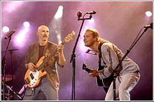 Tony Levin and Kevin Parent (right)