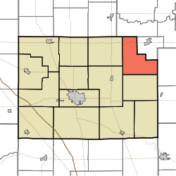 Location of Forest Township in Clinton County