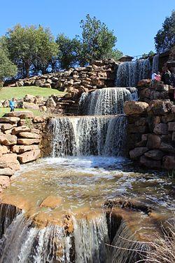 The "restored Falls" of the Wichita River just off Interstate 44