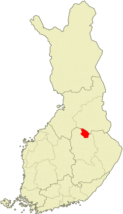 Location of Sonkajärvi in Finland