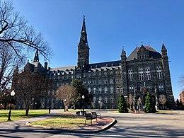 East elevation of Healy Hall