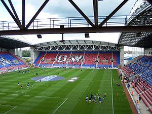 Warm up at the DW Stadium, Wigan - geograph.org.uk - 2012508.jpg