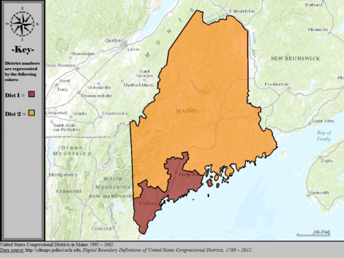 United States Congressional Districts in Maine, 1995 – 2002.tif