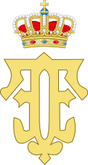 Royal Monogram of Queen Fabiola of Belgium.svg