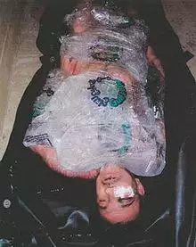 Body of Manadel al-Jamadi, Abu Ghraib prison, Iraq - 200311.jpg