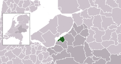 Highlighted position of Harderwijk in a municipal map of Gelderland