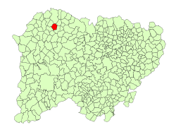 Location in Salamanca