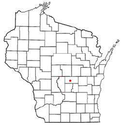 Location of Wautoma, Wisconsin