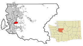 Location of Fairwood, Washington