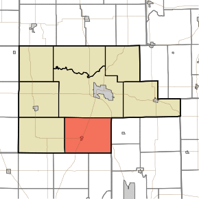 Location of Liberty Township in Fulton County