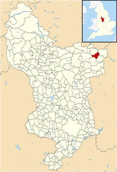 Derbyshire UK parish map highlighting Clowne.svg