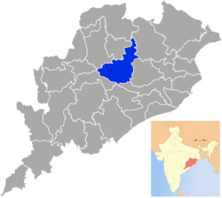 Location of Angul district