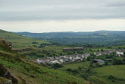 Trebanog Village from Cymmer Mountain - geograph.org.uk - 1387248.jpg