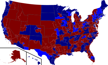 2006 House election results map