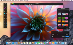 Pixelmator running on OS X Yosemite