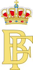 Dual Cypher of King Baudouin and Queen Fabiola of the Belgians.svg