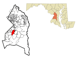 Location of Camp Springs, Maryland