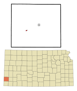 Location with Stanton County and Kansas