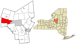Location in Oneida County and the state of New York.