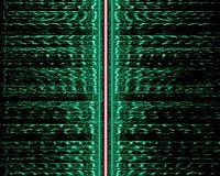 Sonogram of an AM signal, showing the carrier and both sidebands vertically