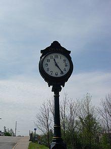 Upland Indiana clock.JPG
