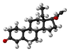 Levonorgestrel molecule ball.png