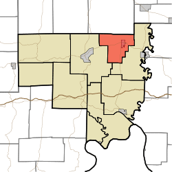 Location of Liberty Township in Crawford County
