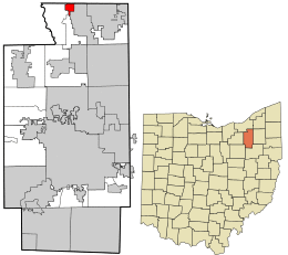 Location in Summit County and the state of Ohio.