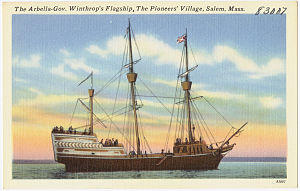 The Arbella -- Gov. Winthrop's Flagship, The Pioneers' Village, Salem, Mass..jpg