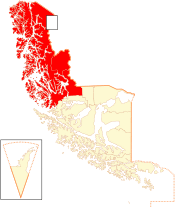 Location in the Magallanes and Antartica Chilena Region