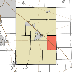 Map highlighting Liberty Township, Shelby County, Indiana.svg