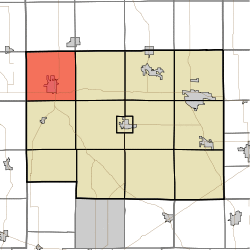 Map highlighting Perry Township, Noble County, Indiana.svg