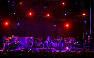The Mars Volta on stage at the Vegoose Festival.