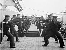 Singlestick practice on the U.S.S. New York.jpg